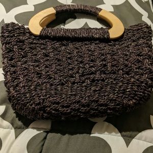 White Stag straw purse